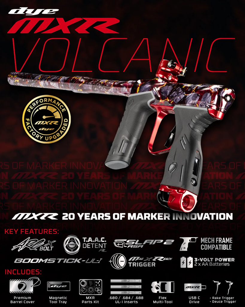 DYE MXR Édition Volcanique - Compteur de Tirs 31000